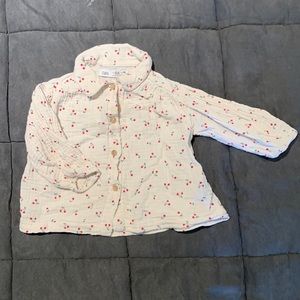 Zara Cotton Voile LS Shirt